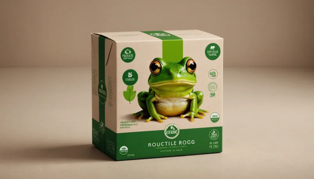 que signifie la grenouille sur l'emballage