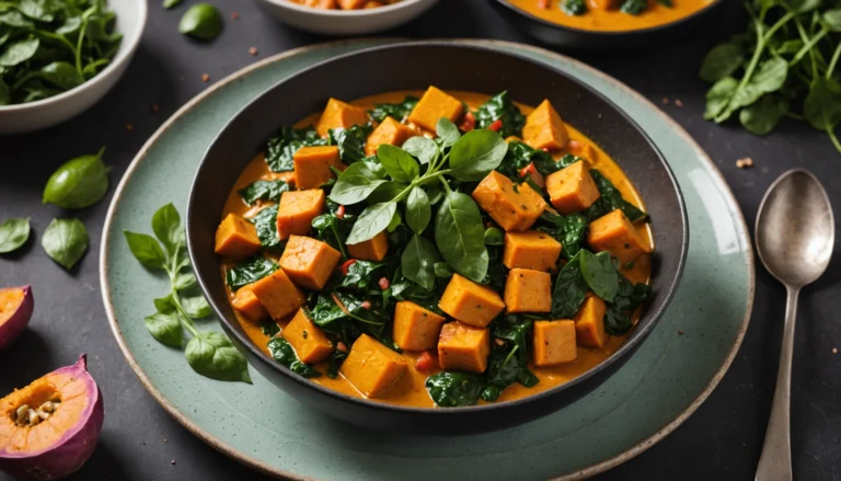 curry patate douce epinard
