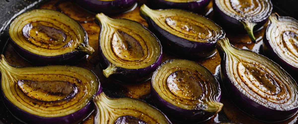 aubergines confites à la poêle