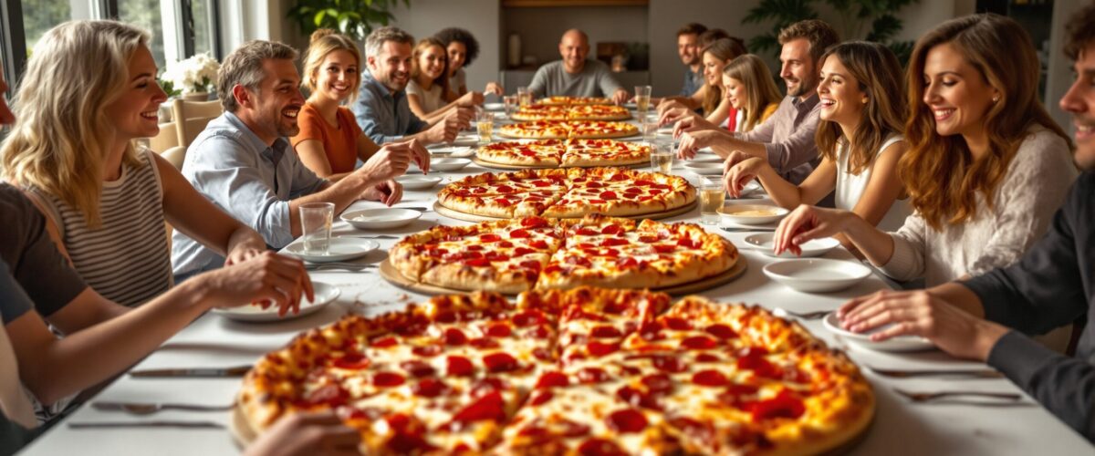 combien de pizza pour 20 personnes