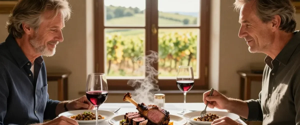 quel vin avec gigot d'agneau flageolets