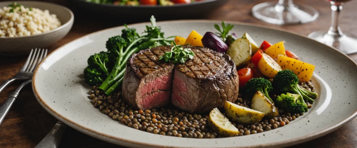 steak végétal lentilles