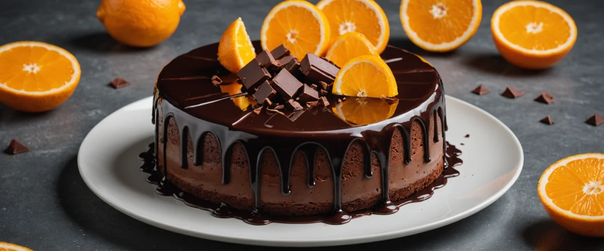 cake orange chocolat