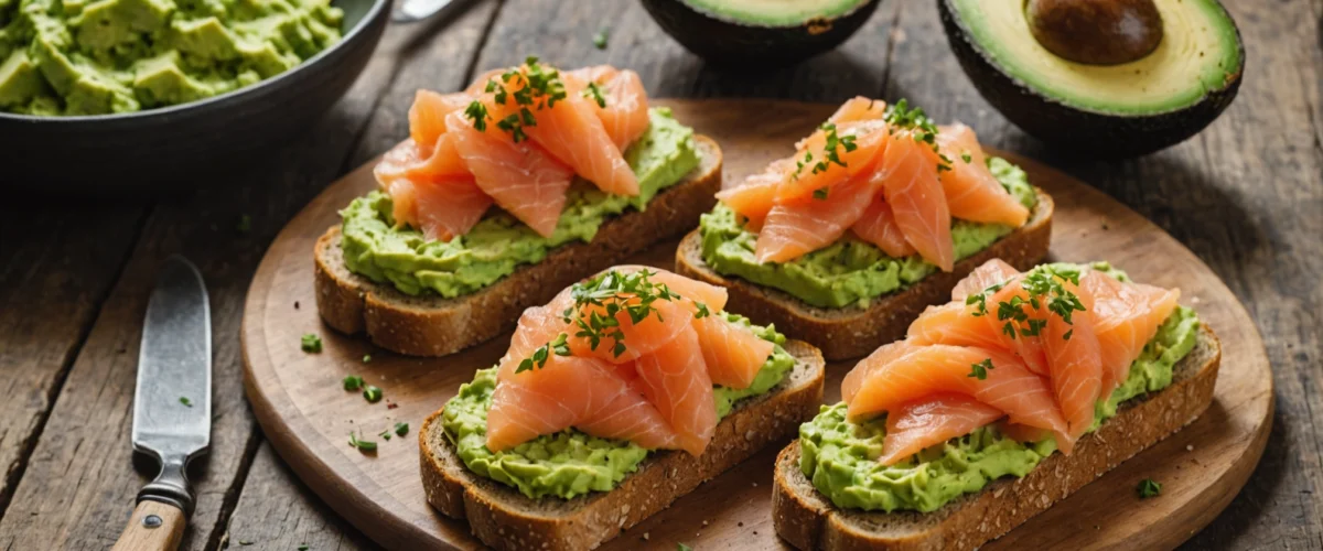recette avocado toast saumon